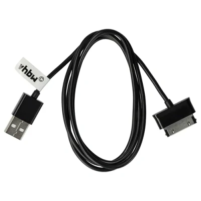 Afbeelding van vhbw USB oplaadkabel compatibel met Samsung Galaxy P1000, Tab 2 GT P5110, P5100, Note 10.1 N8000, N8010, LTE N8020
