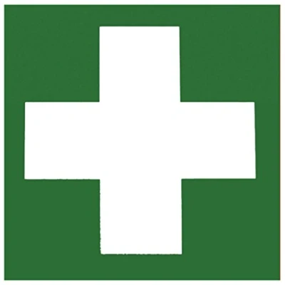 Afbeelding van Metafranc waarschuwingsbord 150 x mm oplichtend/beschildering/informatiebord/reddingsweg/vluchtweg/nooduitgang/veiligheidsmarkering/bedrijfsaanduiding verbanddoos