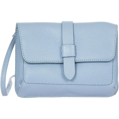 Afbeelding van BRIC&#039;S Leren Schoudertas Gondola Garofano Mini Purse Violet Lichtblauw