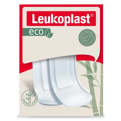 Afbeelding van 2x Leukoplast Eco Pleisters 12 x (19x72mm) en 8 (38x72mm) 20 stuks