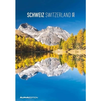 Afbeelding van Schweiz 2025 Bild Kalender 23,7x34 cm Switzerland Regional Wandkalender mit Platz für Notizen Alpha Edition