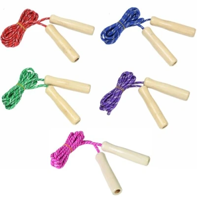Afbeelding van Benson Kinderspringtouw met Houten Handvatten 2.18 meter Prijs per Stuk