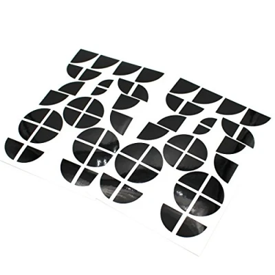Afbeelding van Finest Folia Embleem hoeken sticker glans (K004 zwart zwart)