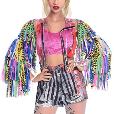 Afbeelding van Amscan 9906747 Officiële DC Comics Harley Quinn Birds of Prey jas voor volwassenen, verkleedkostuum, maat: 14 18