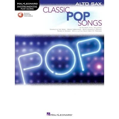 Afbeelding van Classic pop songs +enregistrements online: Alto Sax