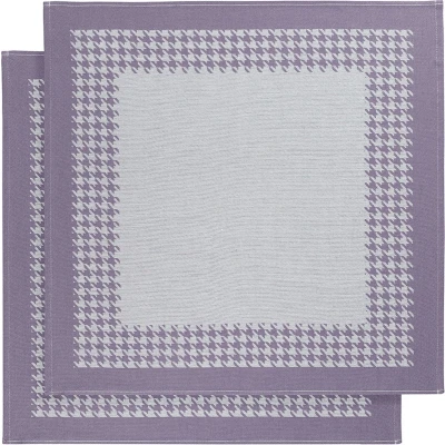 Afbeelding van De Witte Lietaer Pied Poule theedoek (set van 2) Lavender