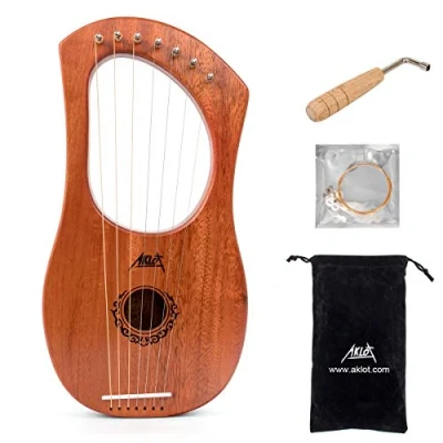 Afbeelding van Aklot Lyre Harp 7 cordes Harpe