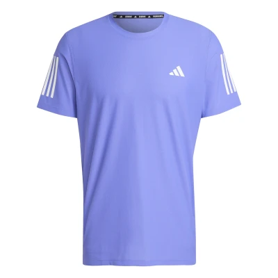 Afbeelding van adidas Performance Own the Run T shirt Heren Blauw XL
