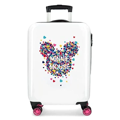 Afbeelding van Disney Minnie Magic Cabin Bagage, roze, 38 x 55 20 cm, stijf ABS zijdelings combinatieslot, 33 l, 2,8 kg, 4 dubbele wielen, handbagage, 38x55x20 cms, Mode voor jongeren
