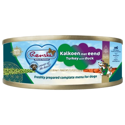 Afbeelding van Renske Blik Vers Gestoomd Puppy 95 g Hondenvoer Kalkoen&amp;Eend