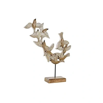 Afbeelding van Decoratieve figuren DKD Home Decor Beige Ijzer Vogels (49 x 11,5 63 cm)