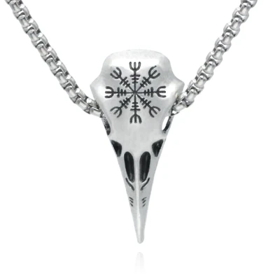 Afbeelding van Mendes heren ketting Edelstaal Viking Raven