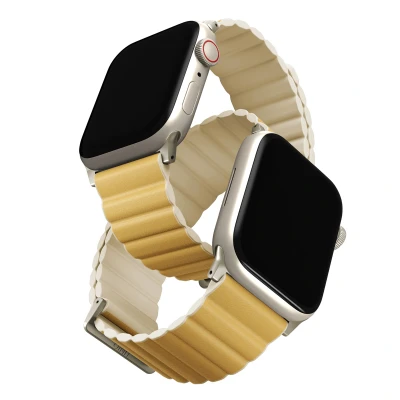 Afbeelding van Apple Watch bandje Echt leder Meerkleurig Geschikt voor 1 9 / SE Ultra (2)