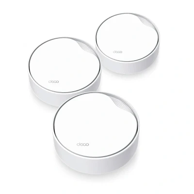 Afbeelding van TP Link Deco X50 PoE AX3000 Whole Home Mesh Wi Fi 6 systeem met PoE, Dual Band, AI aangedreven gaas, dekking tot 6.500 ft2, Sluit 150 apparaten, 1,0 GHz Core CPU, HomeShield, Pack van 3