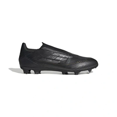 Afbeelding van adidas Performance F50 League Laceless FG/MG Voetbalschoenen met kunststof noppen, Heren, Maat: 42 2/3, Core black/iron metallic/gold metallic