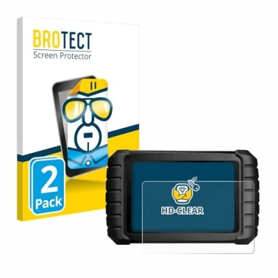 Afbeelding van BROTECT Screenprotector voor iCarsoft CR Max Folie Beschermfolie transparant (2 Stuks)