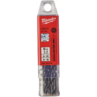 Afbeelding van Metaalboor Hss R 3,2 X 65 Mm (10 Stuks)