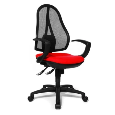 Afbeelding van Topstar OP20QG21 Open Point SY, bureaustoel, ergonomisch, incl. armleuningen, stoffen bekleding, rood