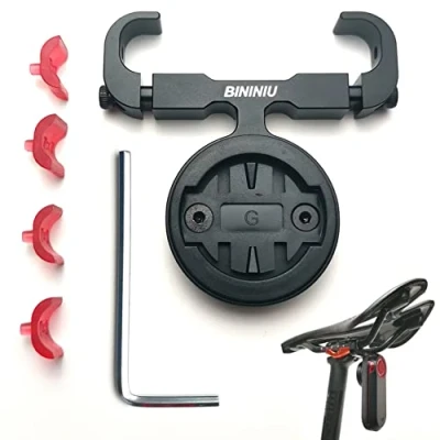Afbeelding van BININIU Fietszadel Mount voor Garmin Varia Radar [Aluminium], Zadelpen Houder RTL515, RTL510, RTL500, RVR315, Seat Bow achterlicht