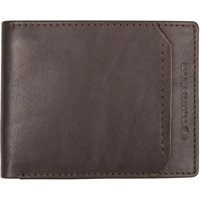 Afbeelding van TOM TAILOR Heren Sam portemonnee (jeansformaat), Dark Brown, One Size, donkerbruin, size