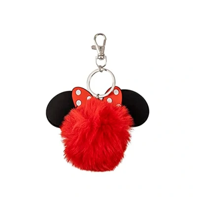 Afbeelding van Disney Minnie Mouse Red and Black Pom Keychain