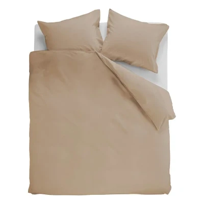 Afbeelding van Dekbedovertrek Ambiante Cotton Uni Khaki Katoen 260 x 200 / 220 cm Extra Breed