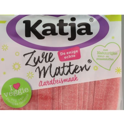 Afbeelding van 6x Katja Zure Matten Aardbei 125 gr