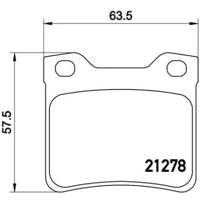 Afbeelding van Brembo Remblokset P 61 058