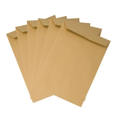 Afbeelding van Emerson enveloppen, DIN C4, bruin, 229 x 324 mm, 90 g, grote enveloppen zonder venster, rechte klep, hechtend, A4 grootbrief,