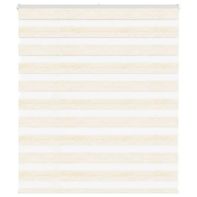Afbeelding van vidaXL Zebra rolgordijn 125x100 cm stofbreedte 120,9 marmerbeige