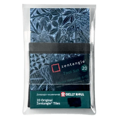Afbeelding van Fineliner Sakura Zentangle tiles 20delig zwart