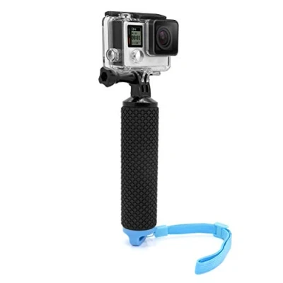Afbeelding van MyGadget Drijvende Actie Camera Handler Stick Antislip Handvat Monopod Water Accessoire voor bijv. GoPro Hero Black 7/8 6 5 4 3+ 3, Xiaomi Yi 4K Blauw