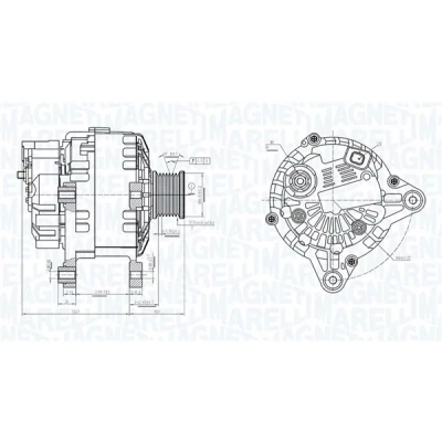 Afbeelding van Magneti Marelli Alternator/Dynamo 063731562010
