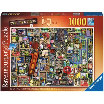 Afbeelding van Ravensburger Puzzle 1000 Awesome Alphabet I And J