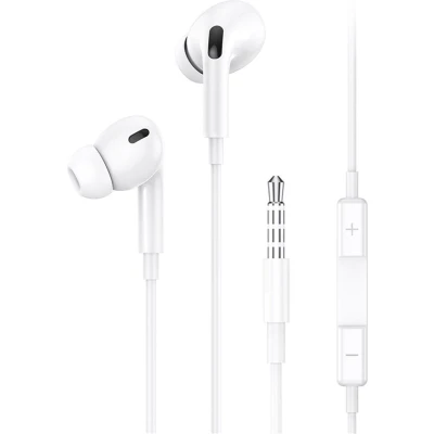 Afbeelding van USAMS Bedrade In Ear Oordopjes 1.2m 3.5mm AUX aansluiting Wit
