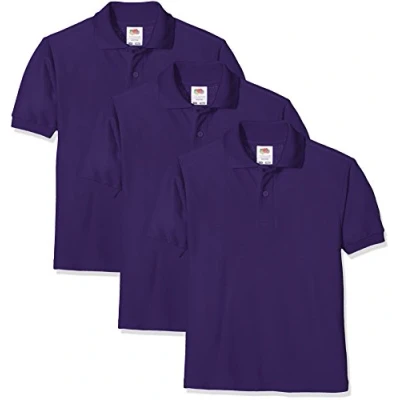 Afbeelding van FRUIT OF THE LOOM Baby poloshirt met korte mouwen (pak van 3)