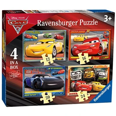 Afbeelding van Ravensburgerpuzzel Disney Cars 3 Let&#039;s race! 12+16+20+24 stukjes