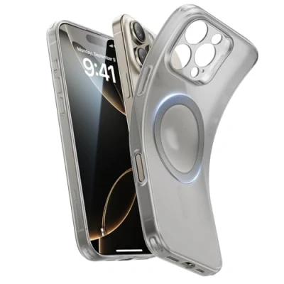 Afbeelding van ESR Telefoonhoesje voor de telefoon 2024 Pro, compatibel met MagSafe, Zero Series, mat grijs