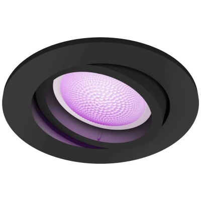Afbeelding van Philips Hue Centura inbouwspot White &amp; Color rond Zwart 1 pack