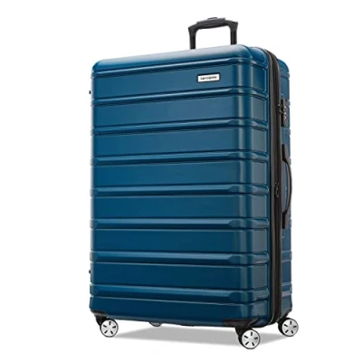 Afbeelding van Samsonite Omni 2 Hardside Uitbreidbare Bagage Met Spinner Wielen, Lagoon Blauw, Checked Large 28 Inch, Wielen