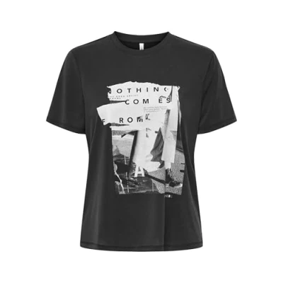 Afbeelding van ONLY ONLFREE LIFE REG S/S LEAF Top JRS NOOS Dames Maat S