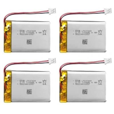 Afbeelding van EEMB lithium polymeerbatterij 3,7 V 1100mAh 603449 Lipo oplaadbare batterij met draad JST connector bevestig de polariteit van het apparaat en voor aankoop(4)