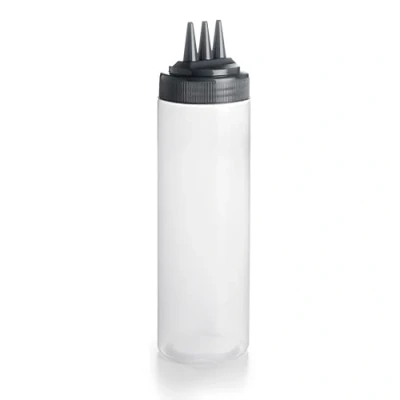 Afbeelding van Lacor Knijpfles met drievoudig mondstuk, wit, 7 x 26 cm