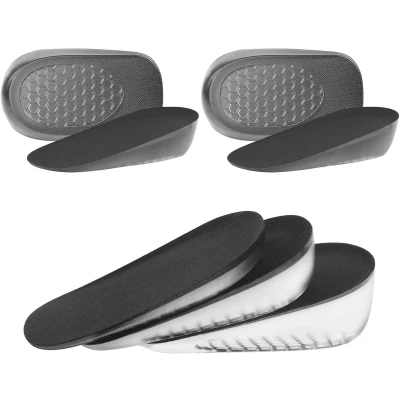 Afbeelding van Verhogende Inlegzolen Hakverhoger Hielverhoging Heellift Hoge Hielverhoger Hielbeschermers Zooltjes Schoenen Hielspoor Gelzooltjes Hielzooltjes EVA Demping Zwart 2.5 cm 2 Paar