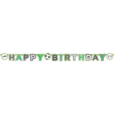 Afbeelding van Letter banner voetbal Kicker party 2 meter