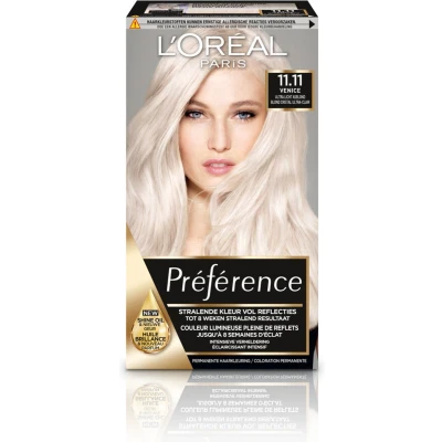 Afbeelding van 6x L&#039;Oréal Préférence Le Blonding Permanente Haarkleuring 11.11 Helsinki Ultra Licht Asblond