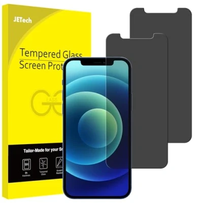 Afbeelding van JETech Privacy Screen Protector voor iPhone 12 mini 5,4 inch, Anti Spy Gehard Glas Schermbeschermer, 2 Stuks