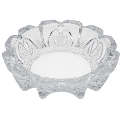 Afbeelding van Glazen asbak 13 cm, elegante transparante kristallen voor sigaretten en sigaren duurzame decoratieve binnen buiten