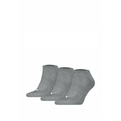 Afbeelding van Puma Sokken 3P Cushioned Ankle Sock Grijs Maat 39/42