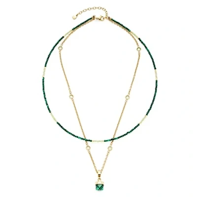 Afbeelding van Leonardo Malachit Ketting, Dames, Maat: One Size, Grün